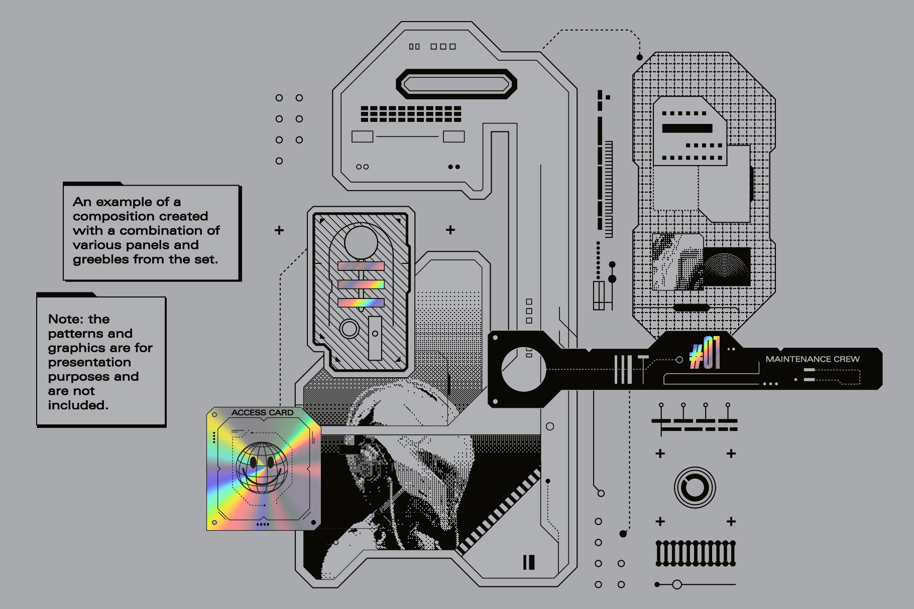 Sci-Fi Panels Vector Pack