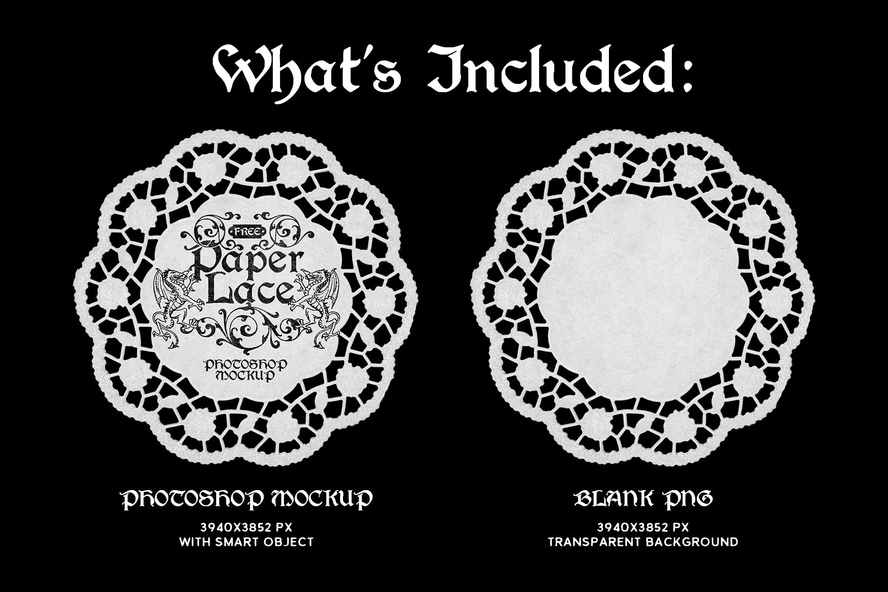 FREE Paper Lace Mockup