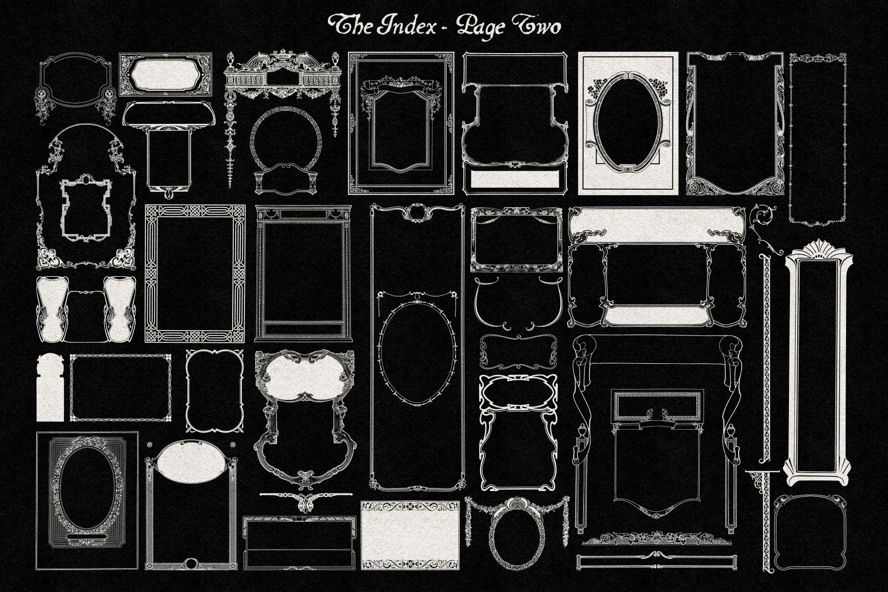 The Decorative Frame & Border Repository Volume I