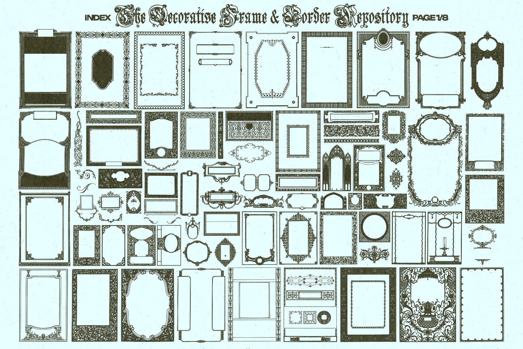 The Decorative Frame & Border Repository Volume II