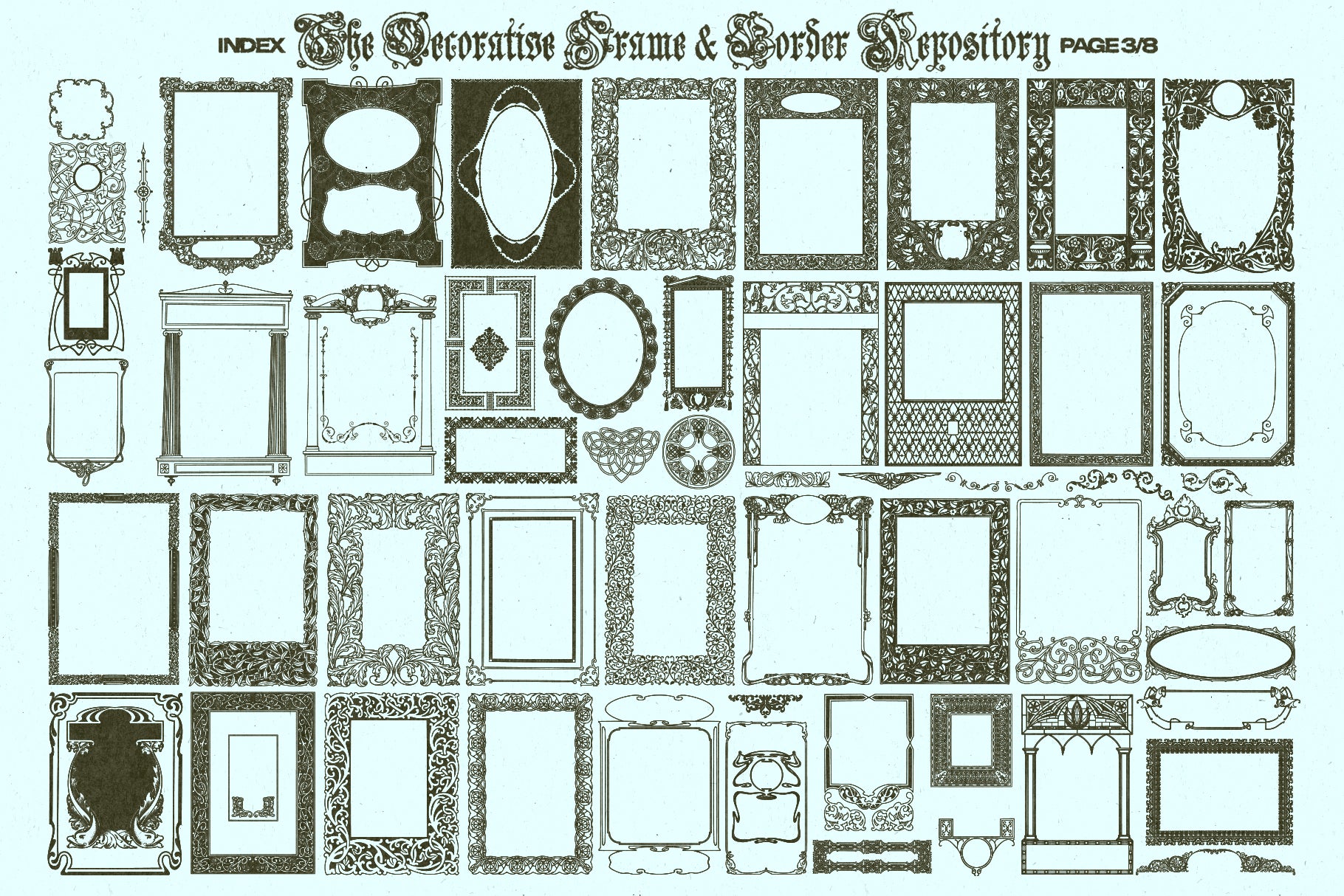The Decorative Frame & Border Repository Volume II