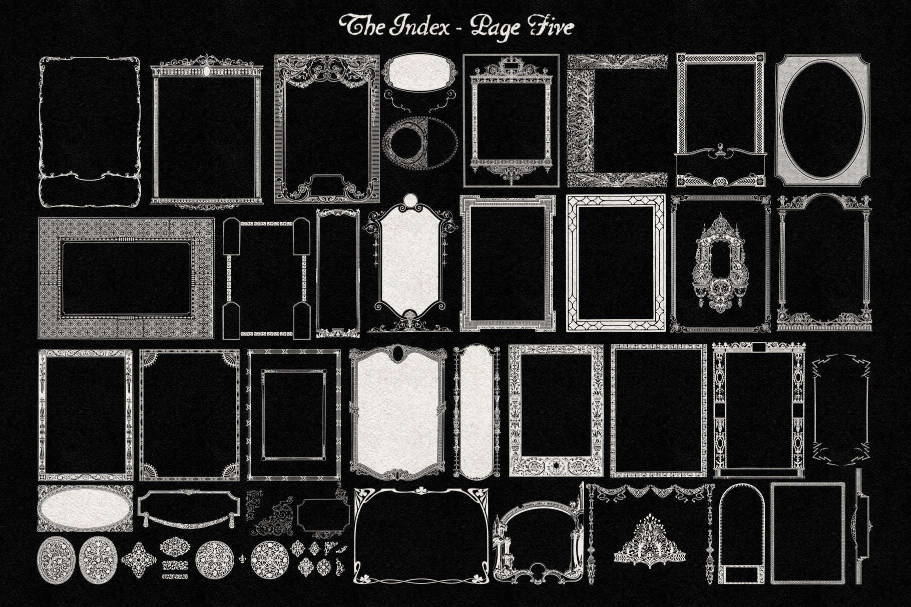 The Decorative Frame & Border Repository Volume I