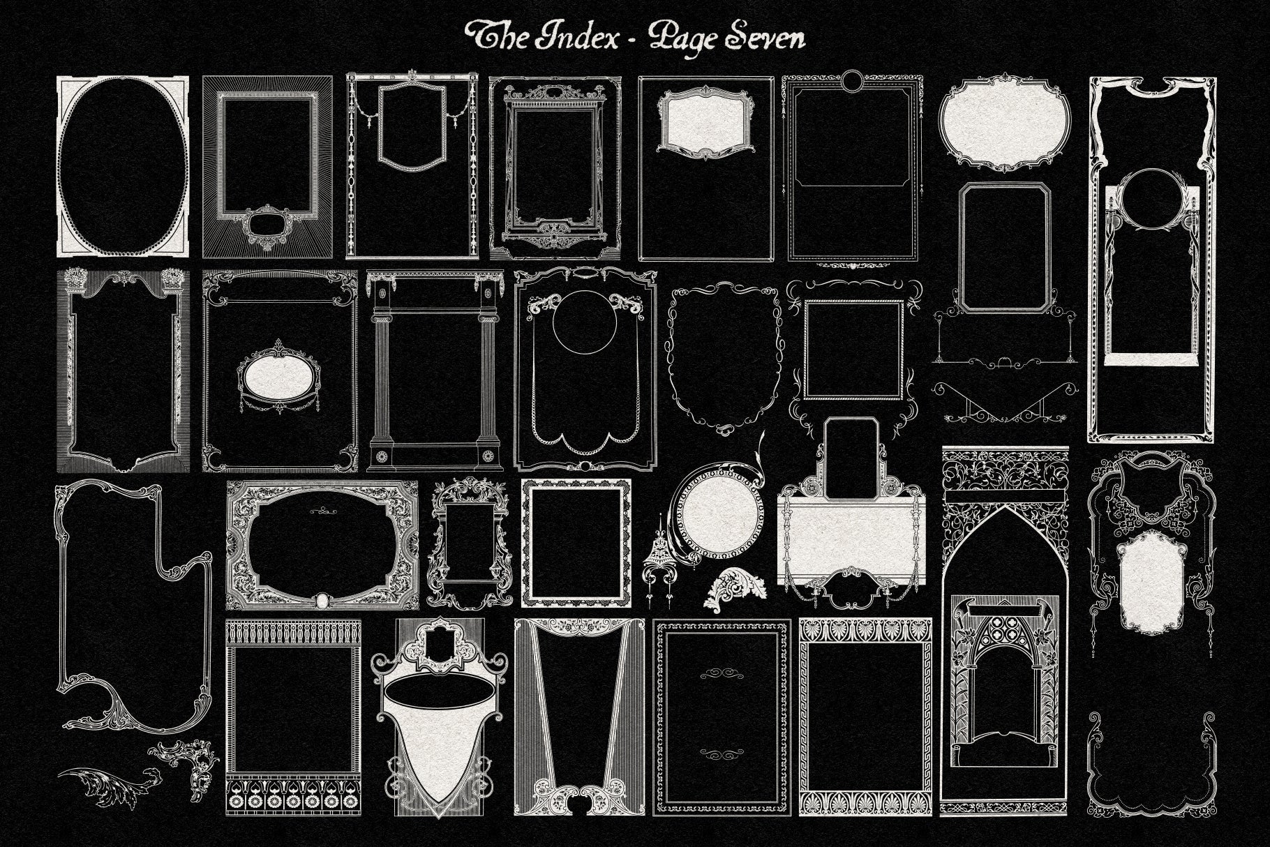 The Decorative Frame & Border Repository Volume I