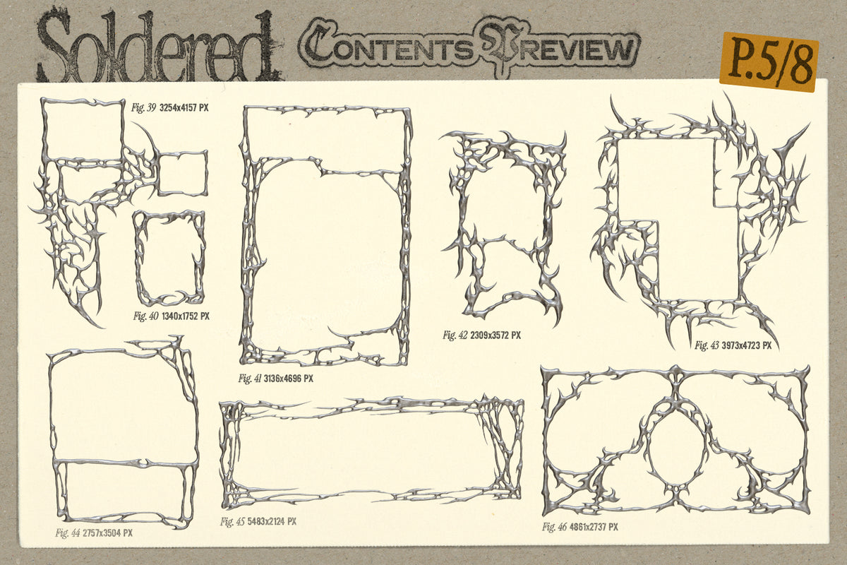 Soldered - Molten Metal Frames