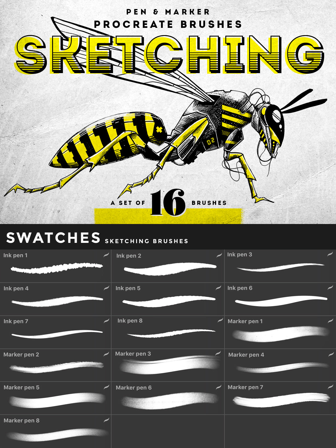 Procreate Brushes Bundle Vol.01