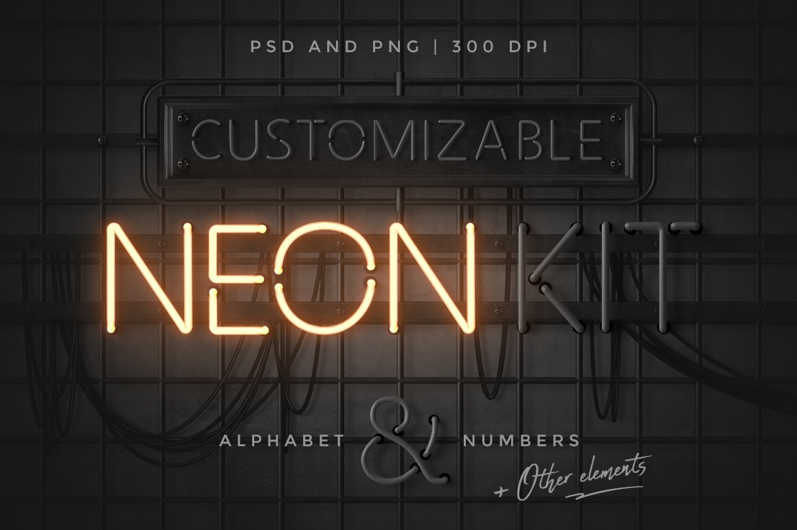 Neon Alphabet Kit