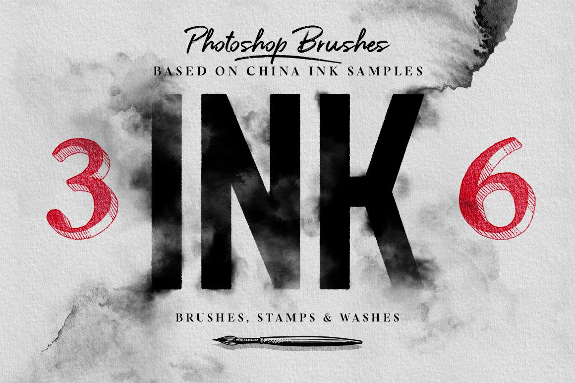 Photoshop Ink Brushes