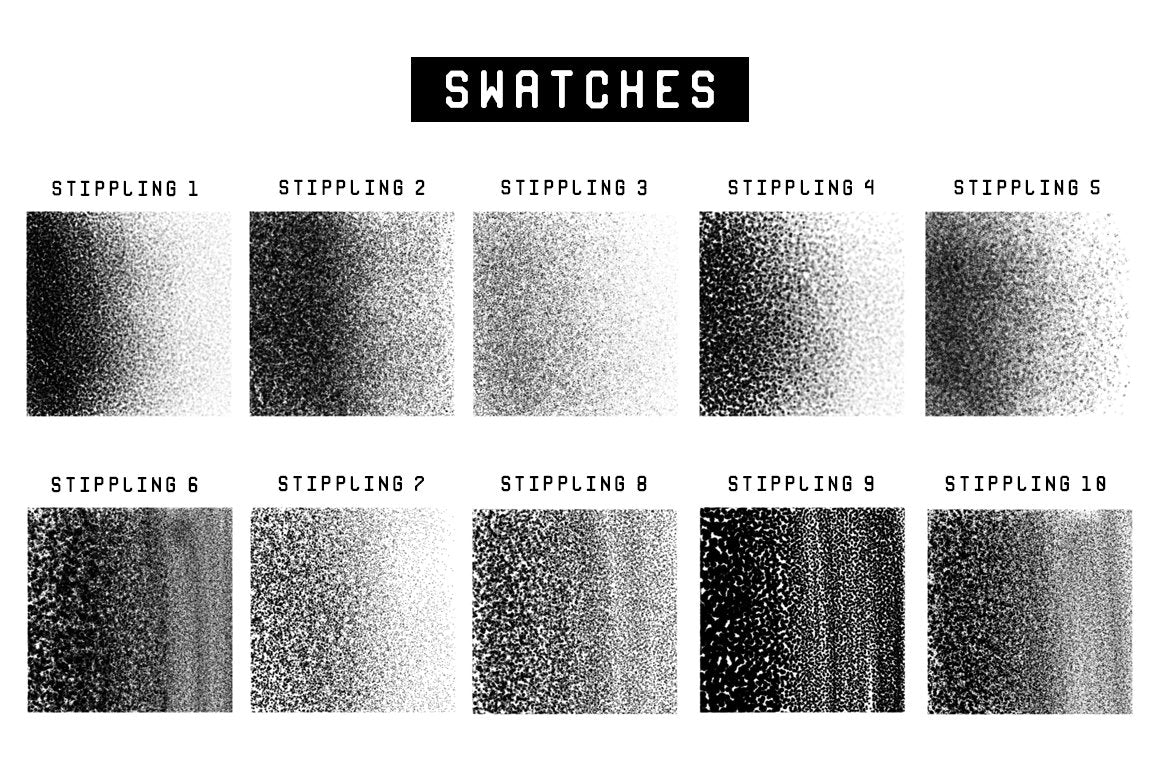 Stippling Procreate Brushes
