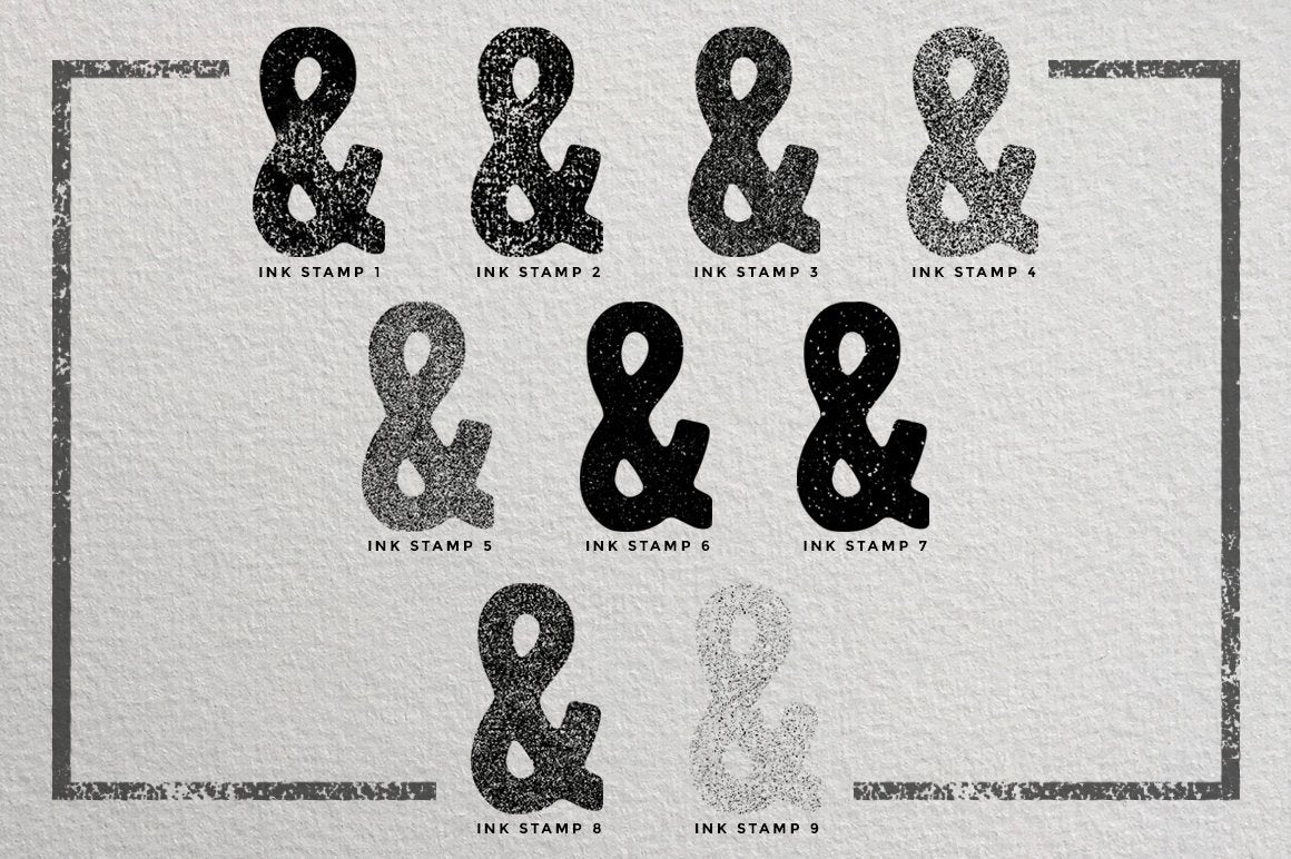Ink Stamp Procreate Brushes