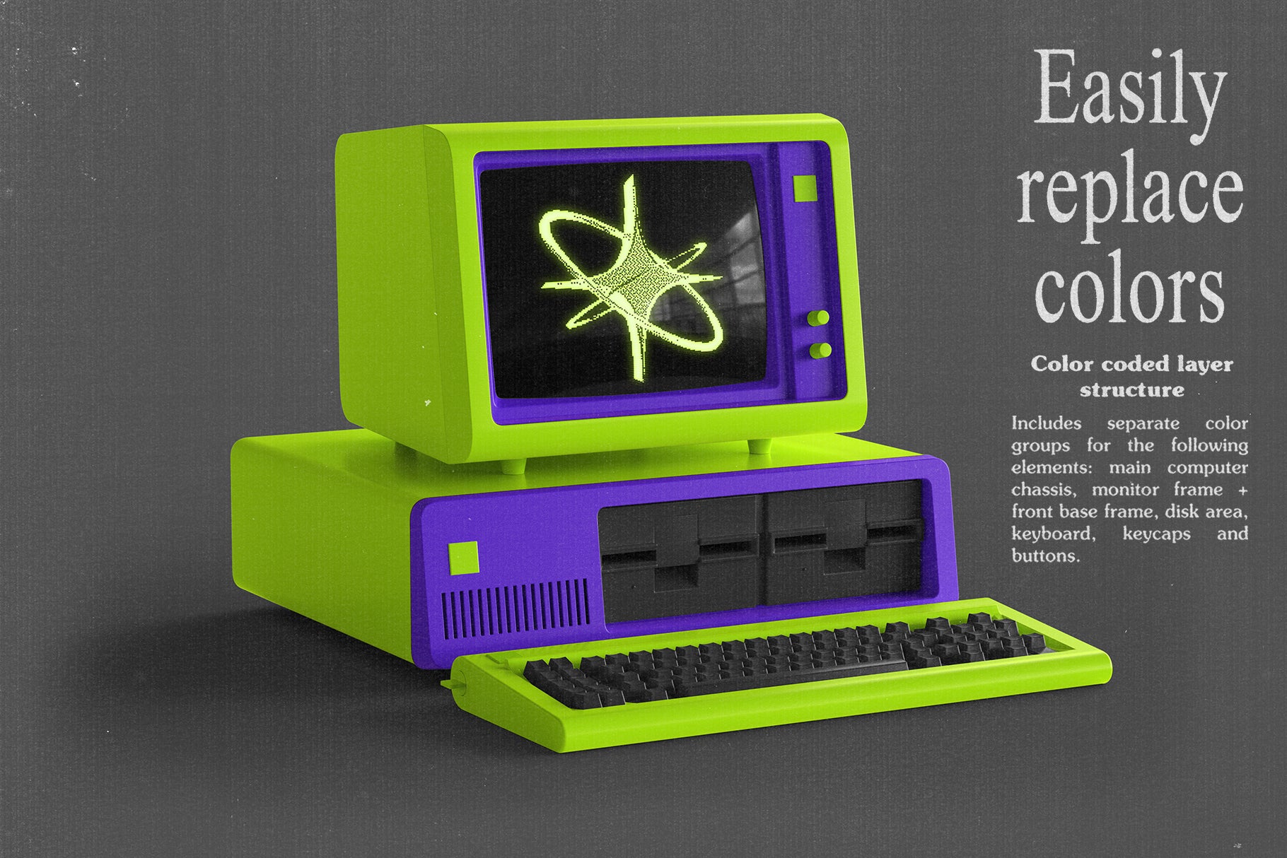 FREE IBM 5150 Stylized Mockup