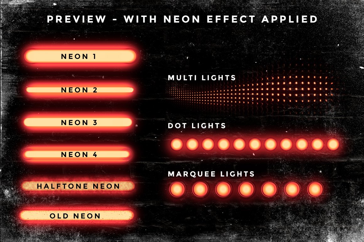 Neon Procreate Brushes