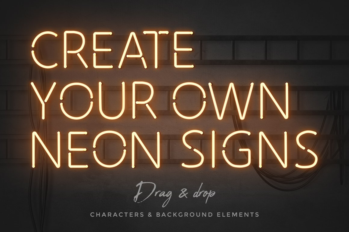 Neon Alphabet Kit