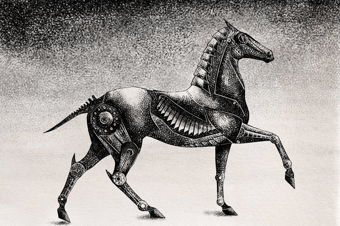 Crosshatching Procreate Brushes