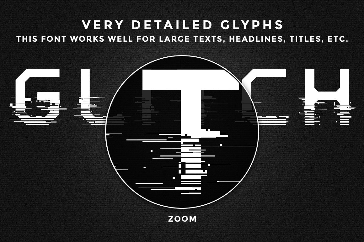 System Glitch Display Font