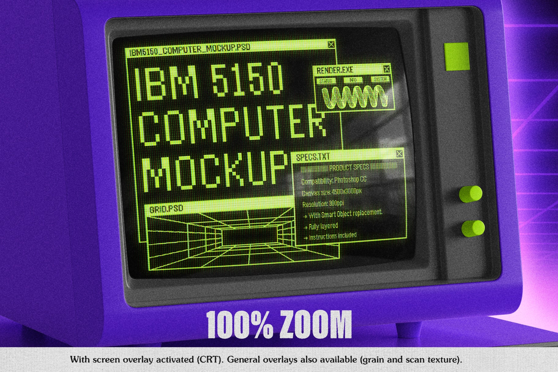 FREE IBM 5150 Stylized Mockup