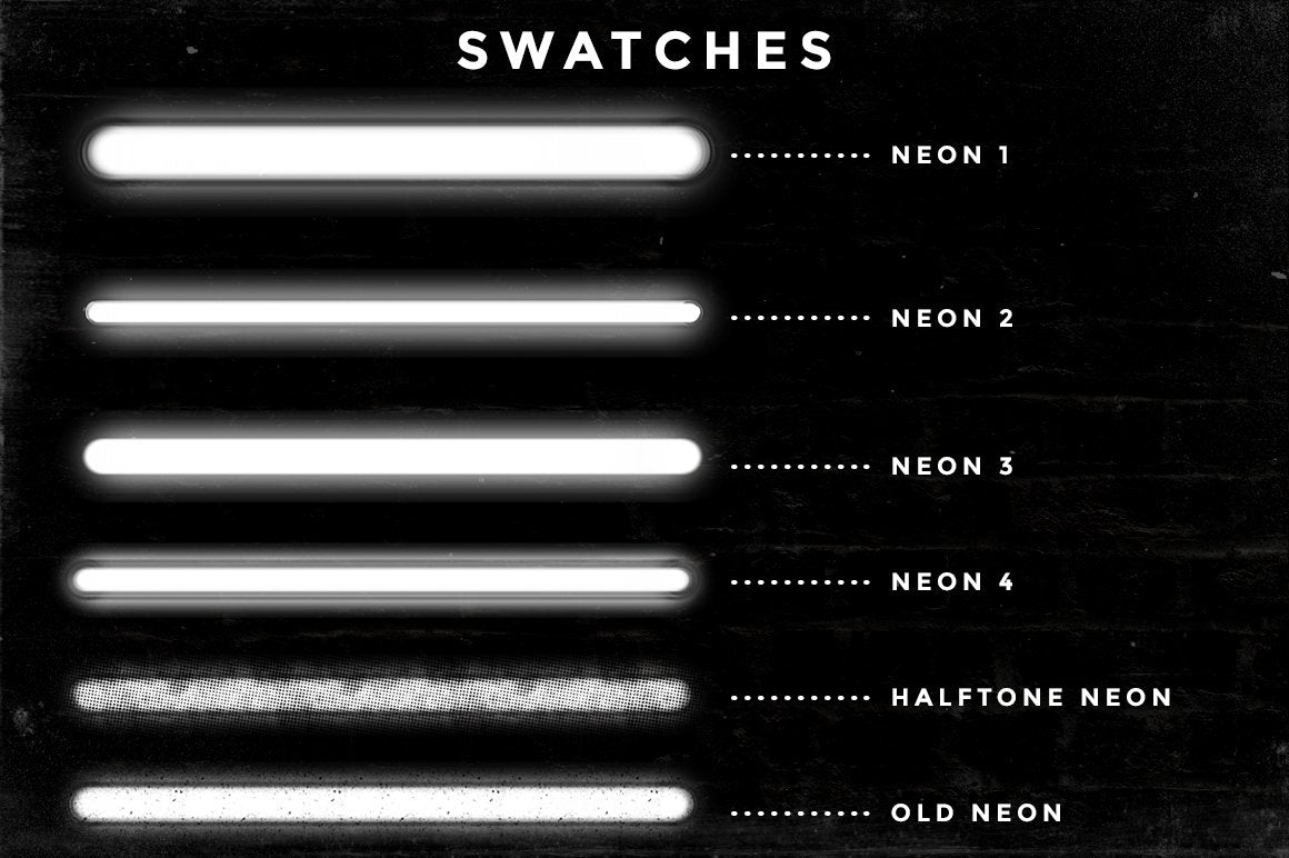 Neon Procreate Brushes