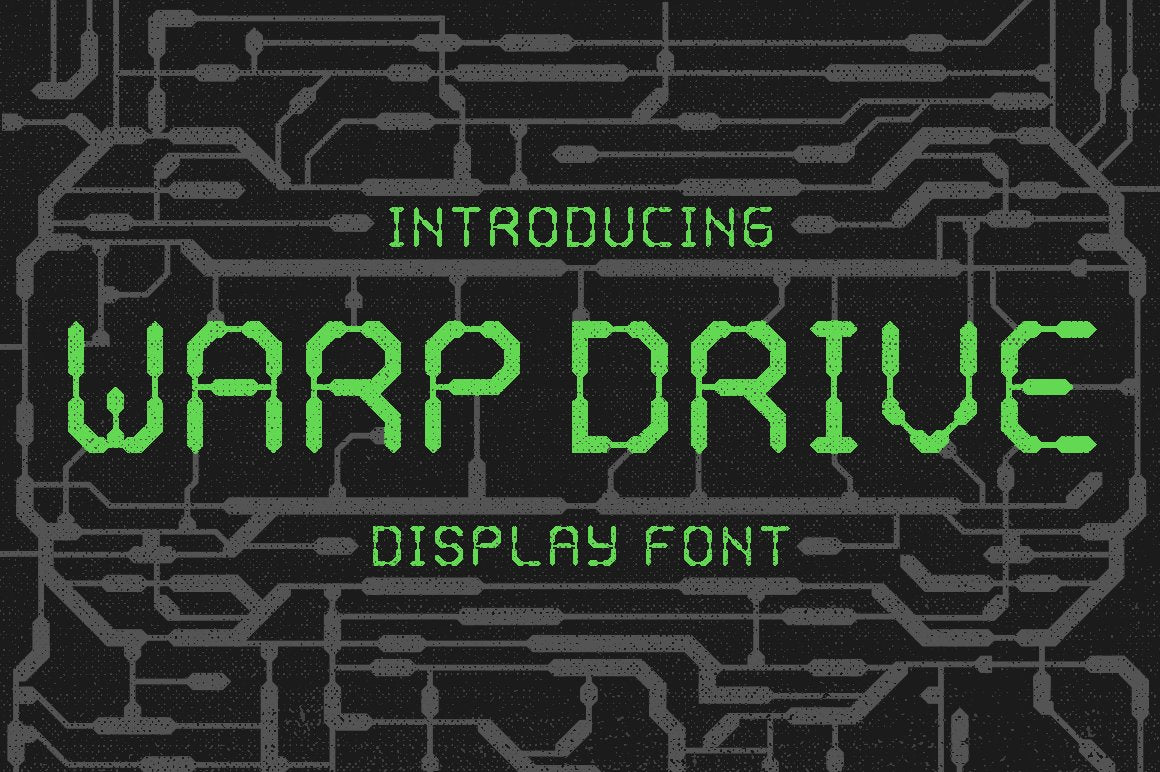 Warp Drive Display Font