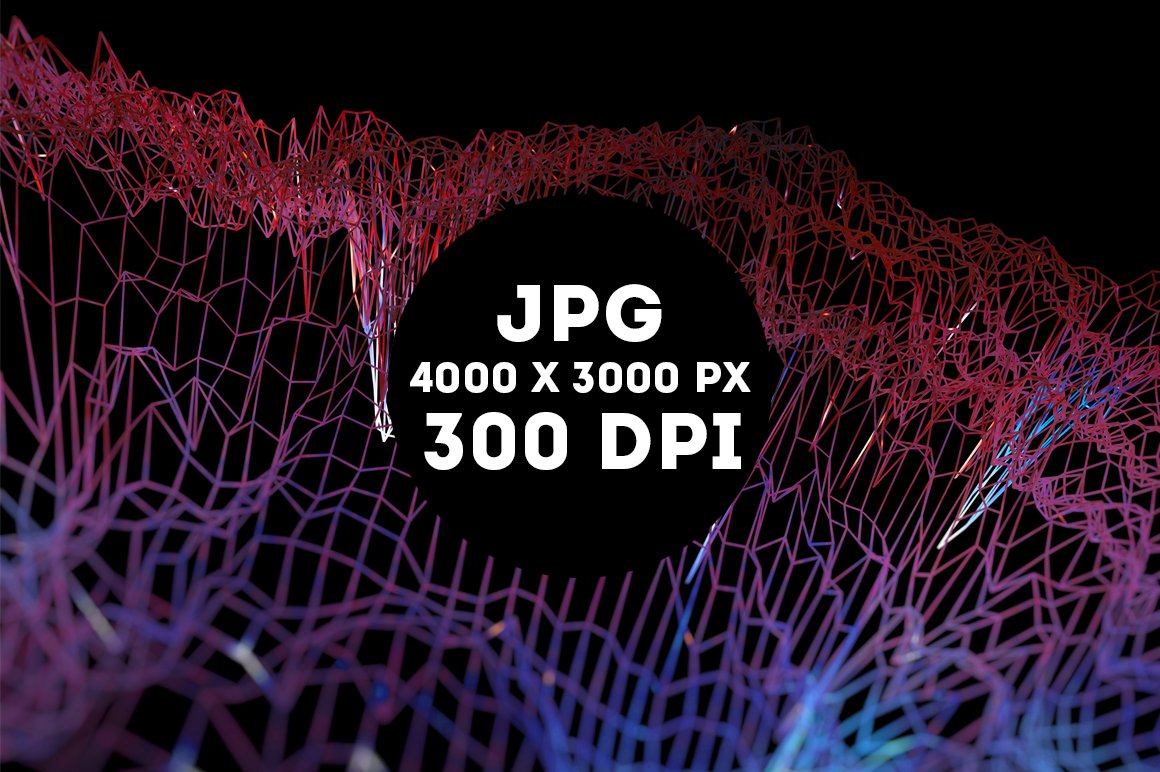 Spacetime: Abstract Wireframe Backgrounds