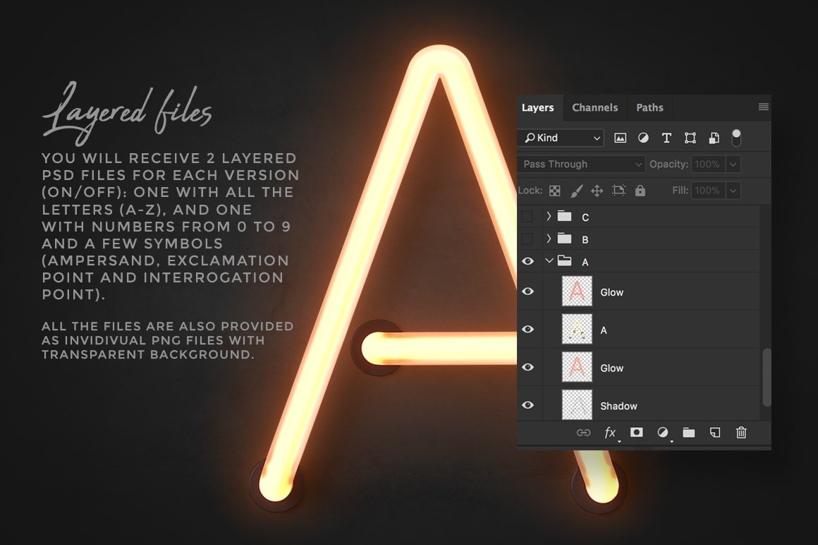 Neon Alphabet Kit