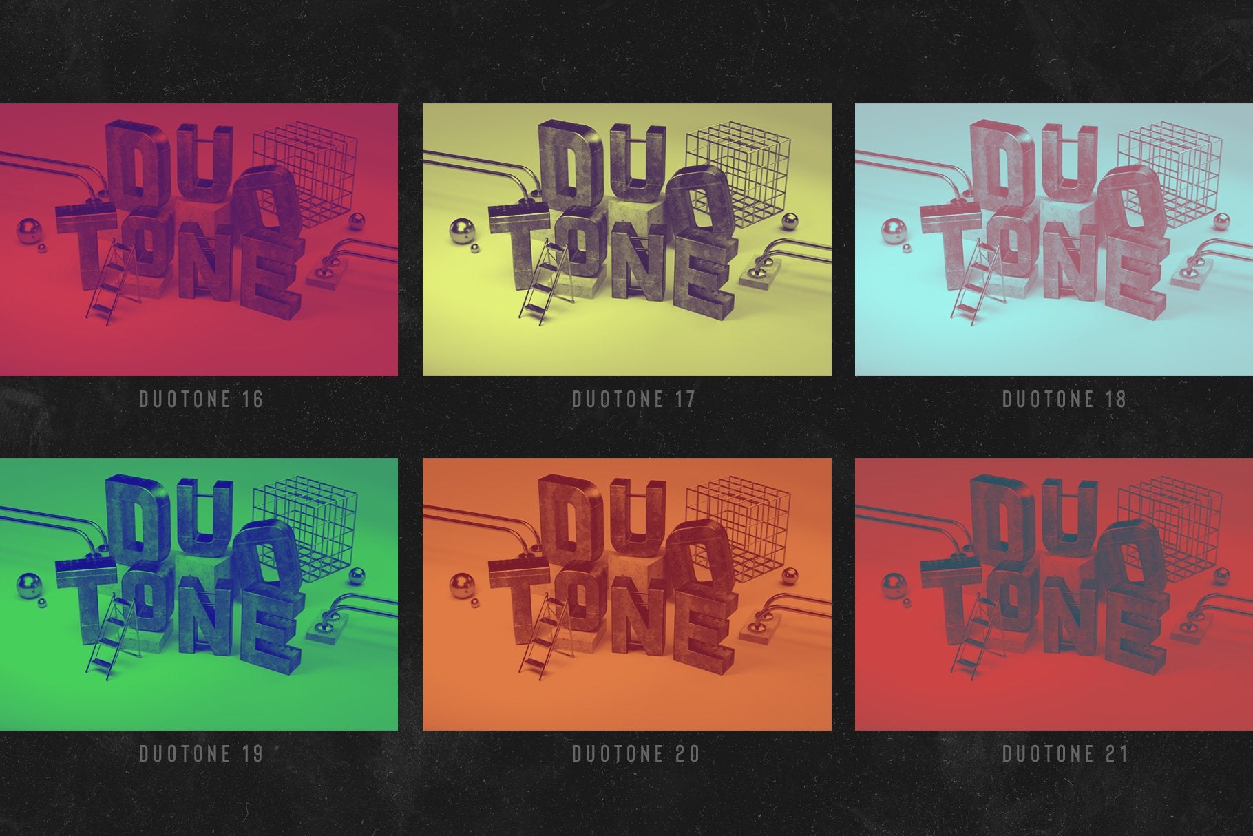 Duotone Photoshop Actions