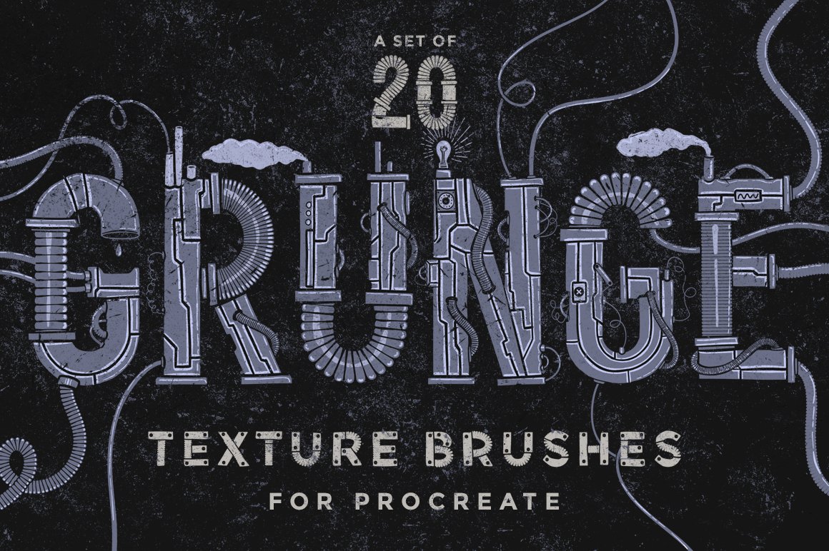 Grunge Texture Procreate Brushes