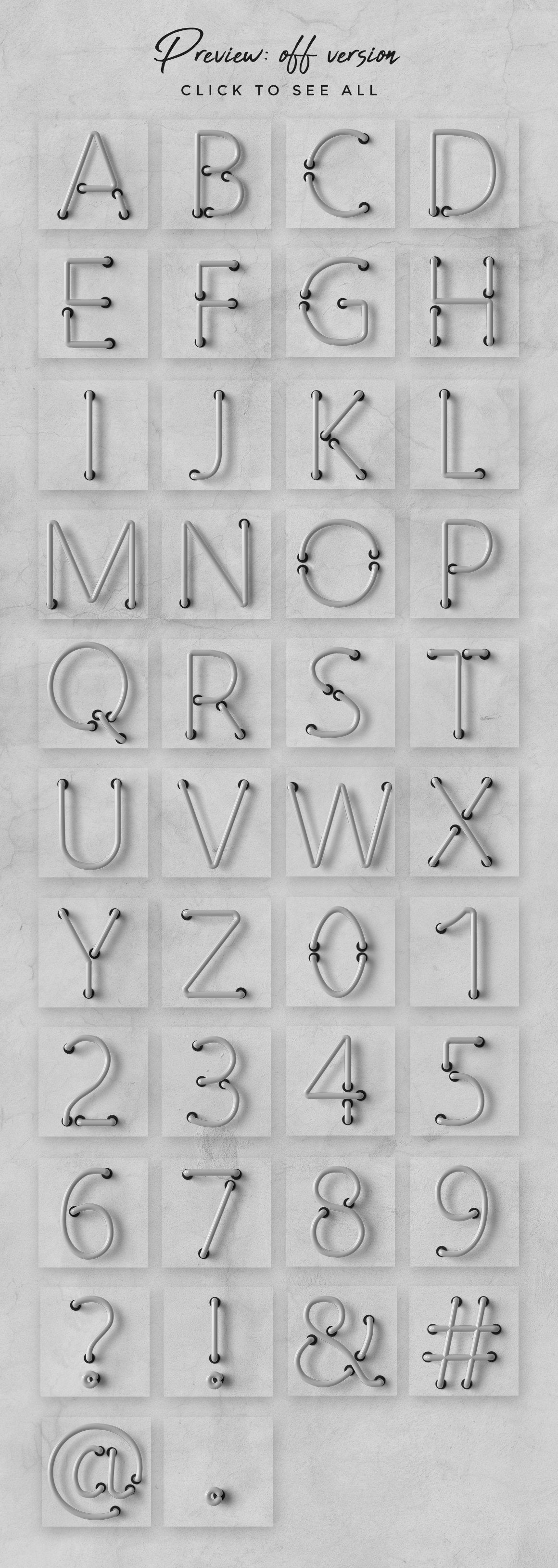 Neon Alphabet Kit