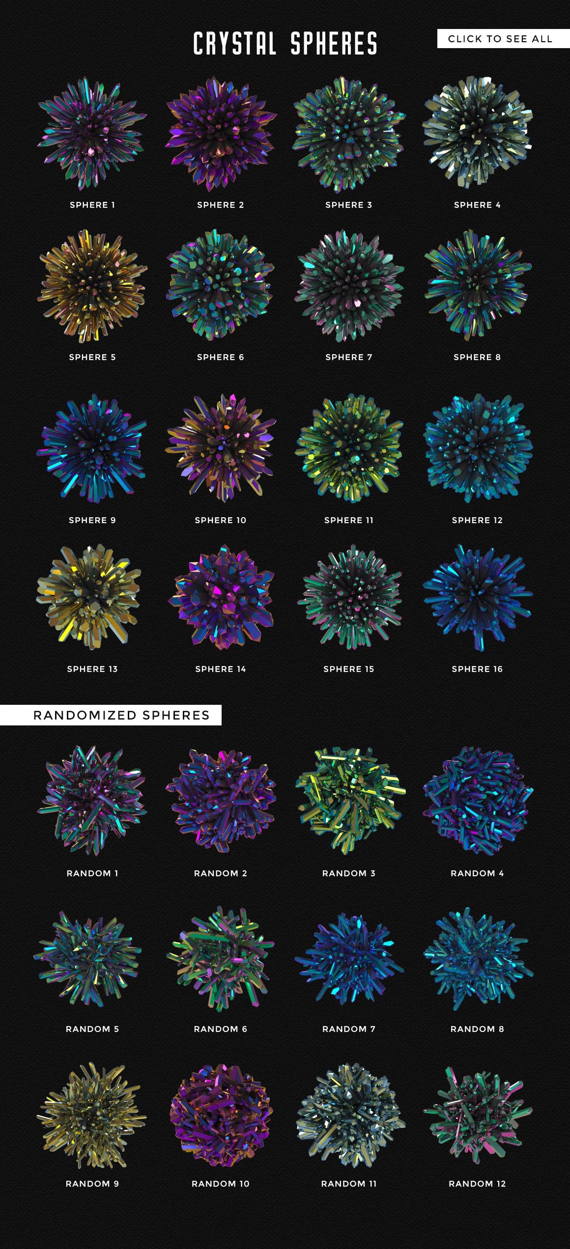 Crystal Spheres + Other Elements