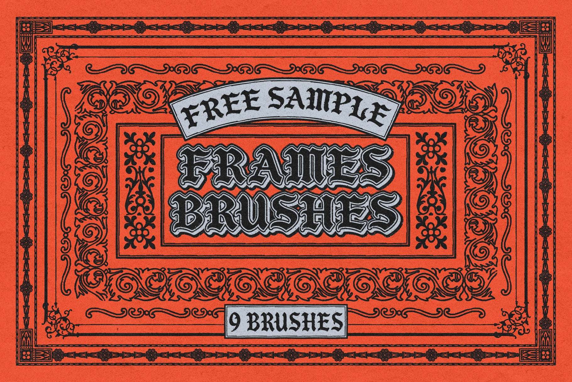 Illustrator Frames Brushes - FREE SAMPLE