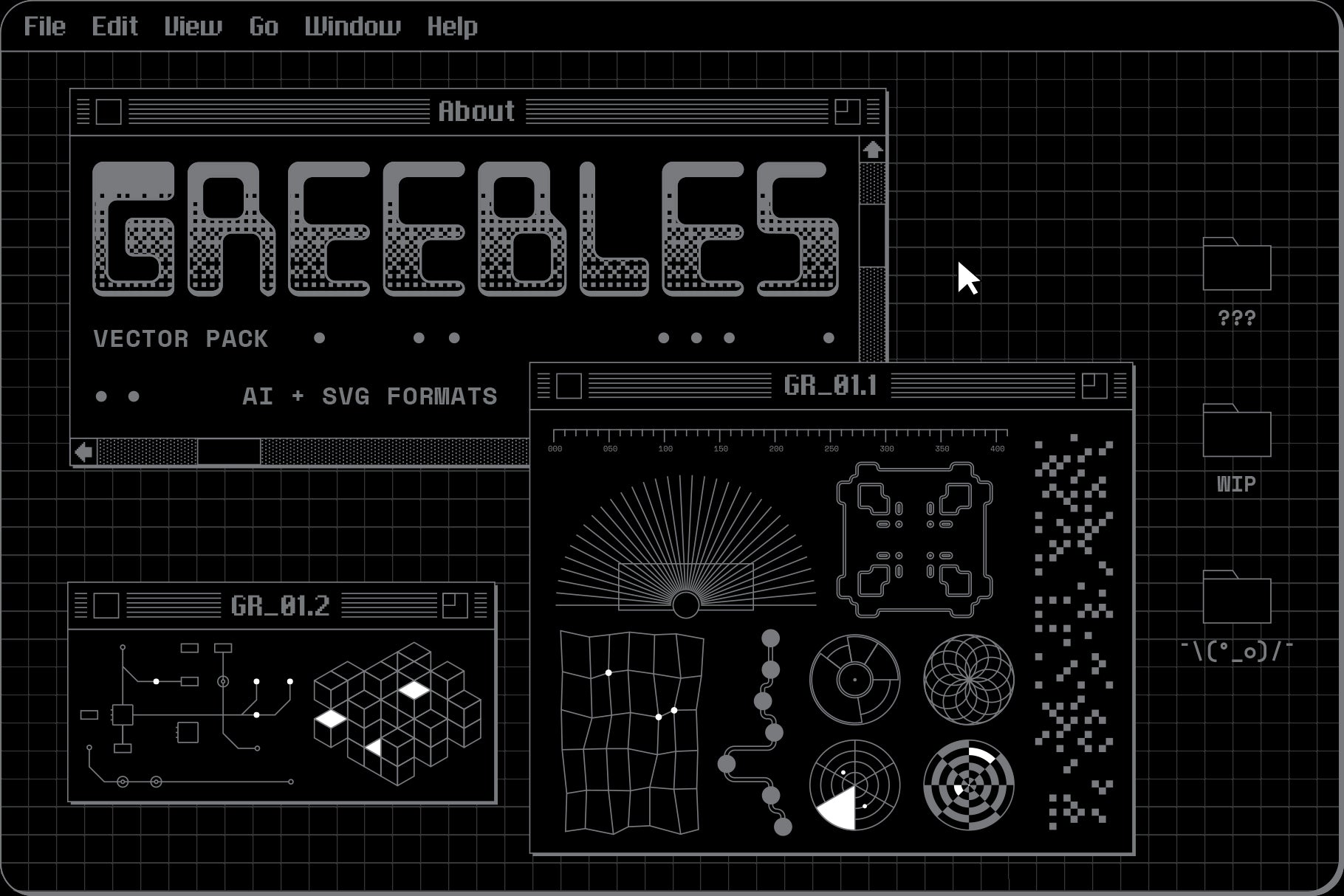 Greebles Vector Pack