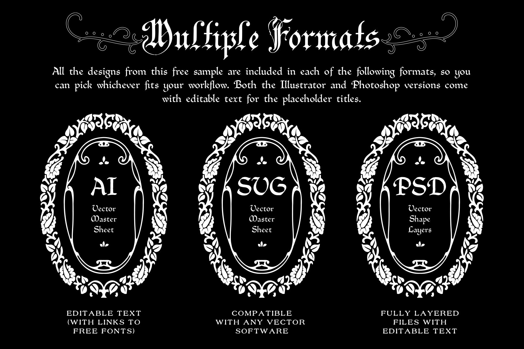 Ornamental Book Covers Vol.1 - FREE SAMPLE