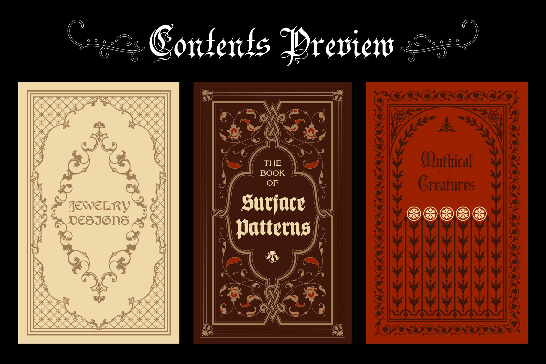 Ornamental Book Covers Vol.1 - FREE SAMPLE