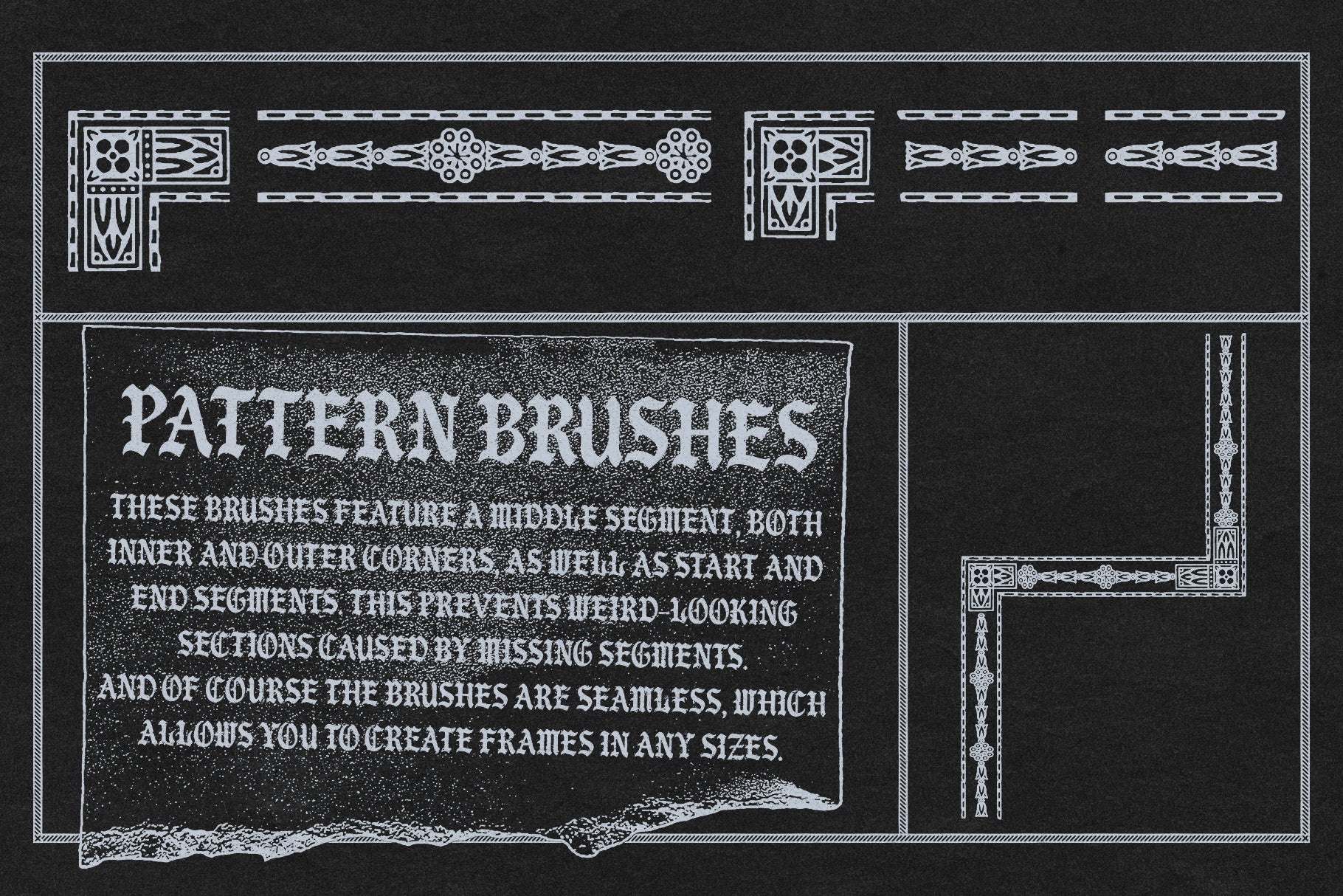 Illustrator Frames Brushes - FREE SAMPLE