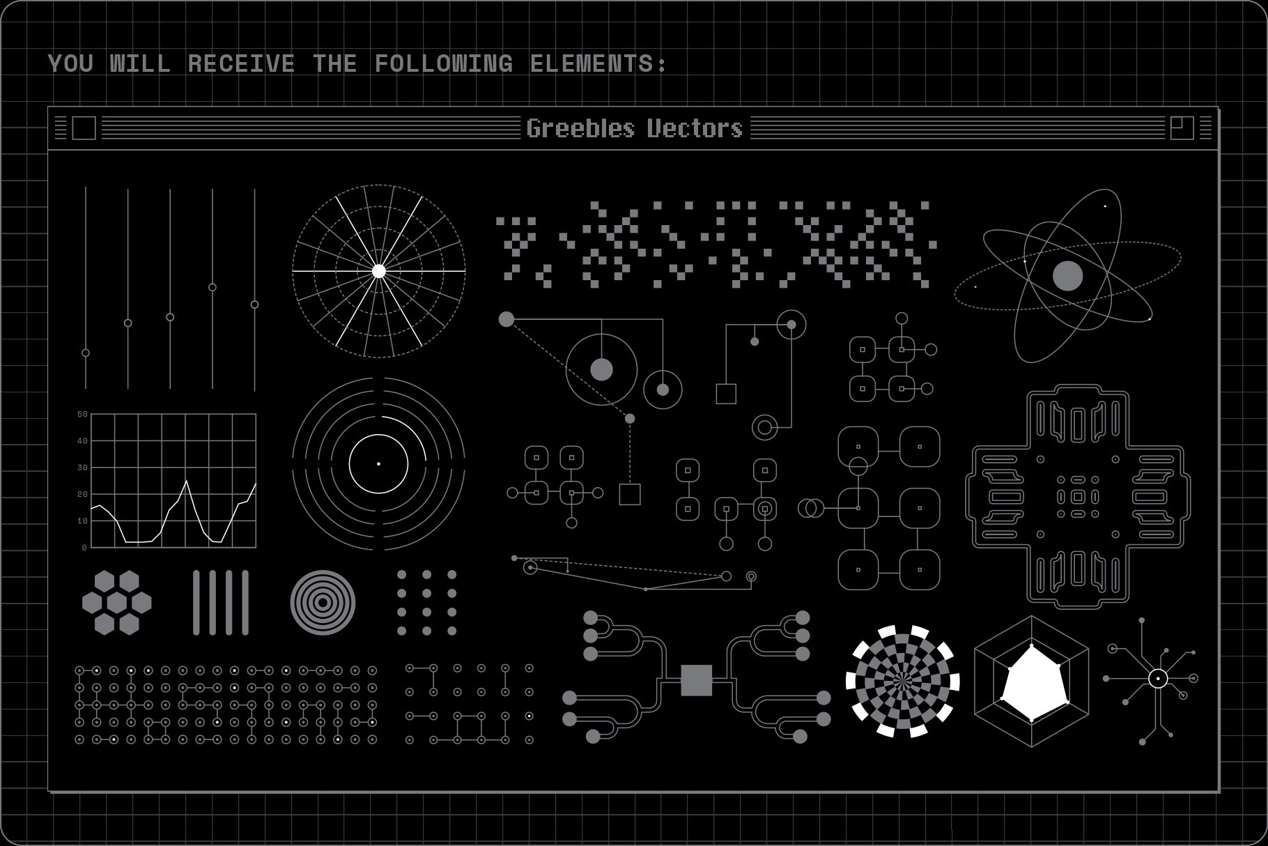 Greebles Vector Pack - FREE SAMPLE