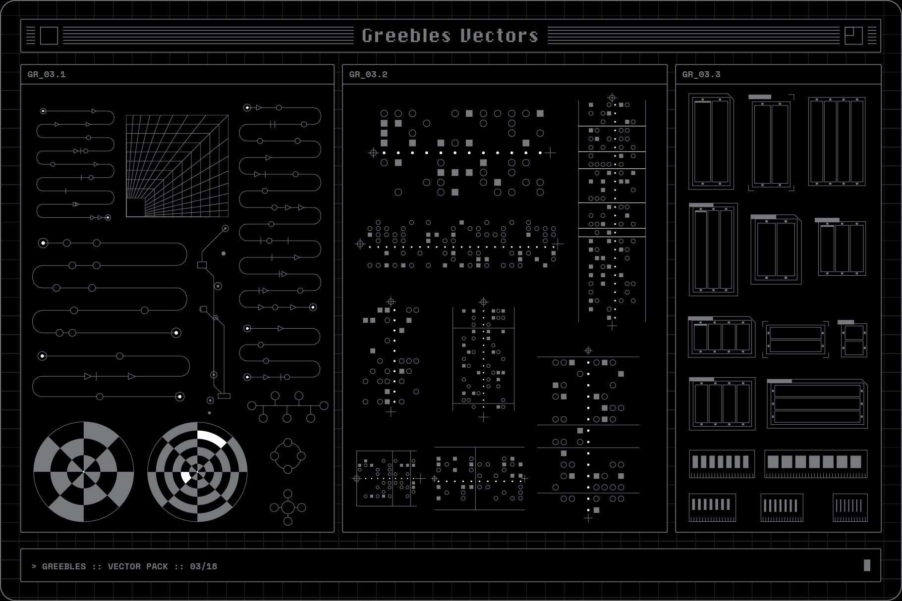 Greebles Vector Pack