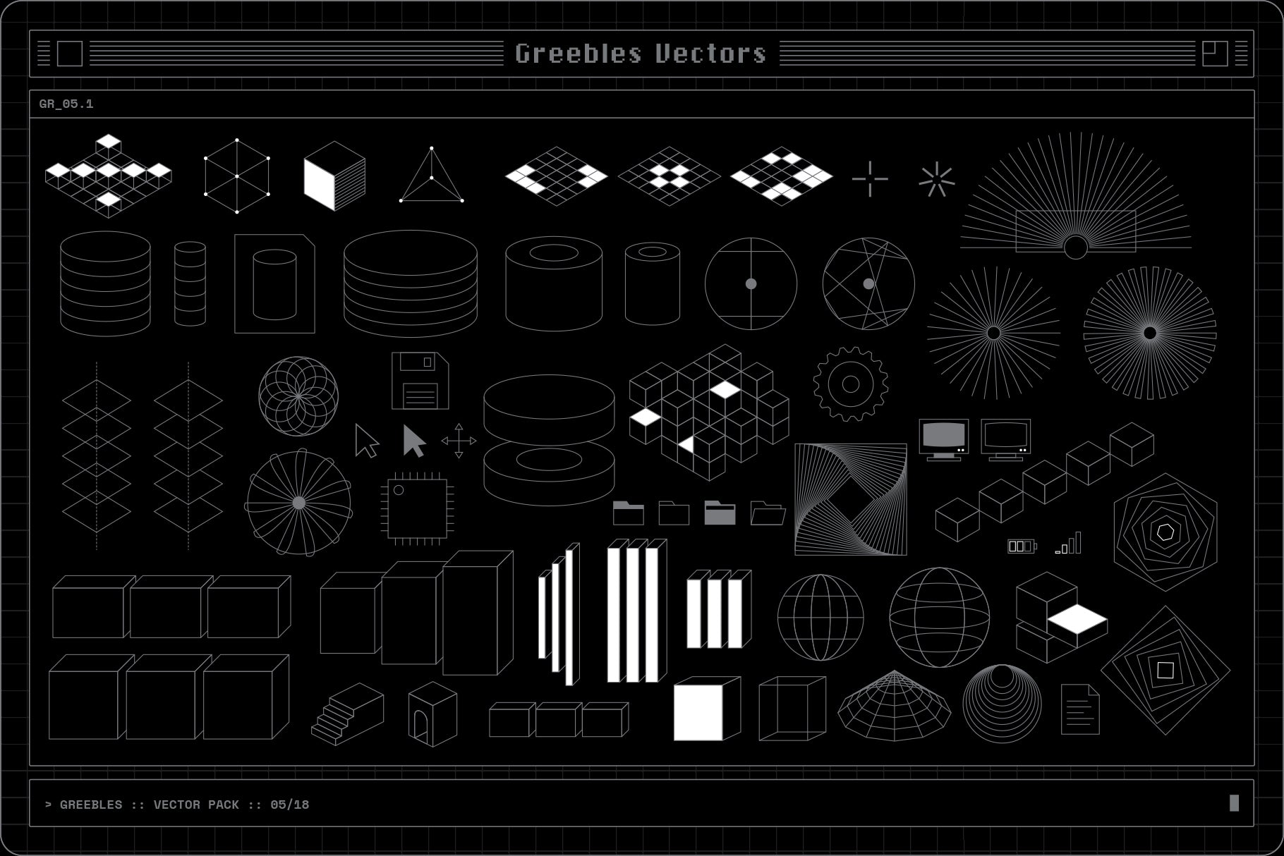 Greebles Vector Pack