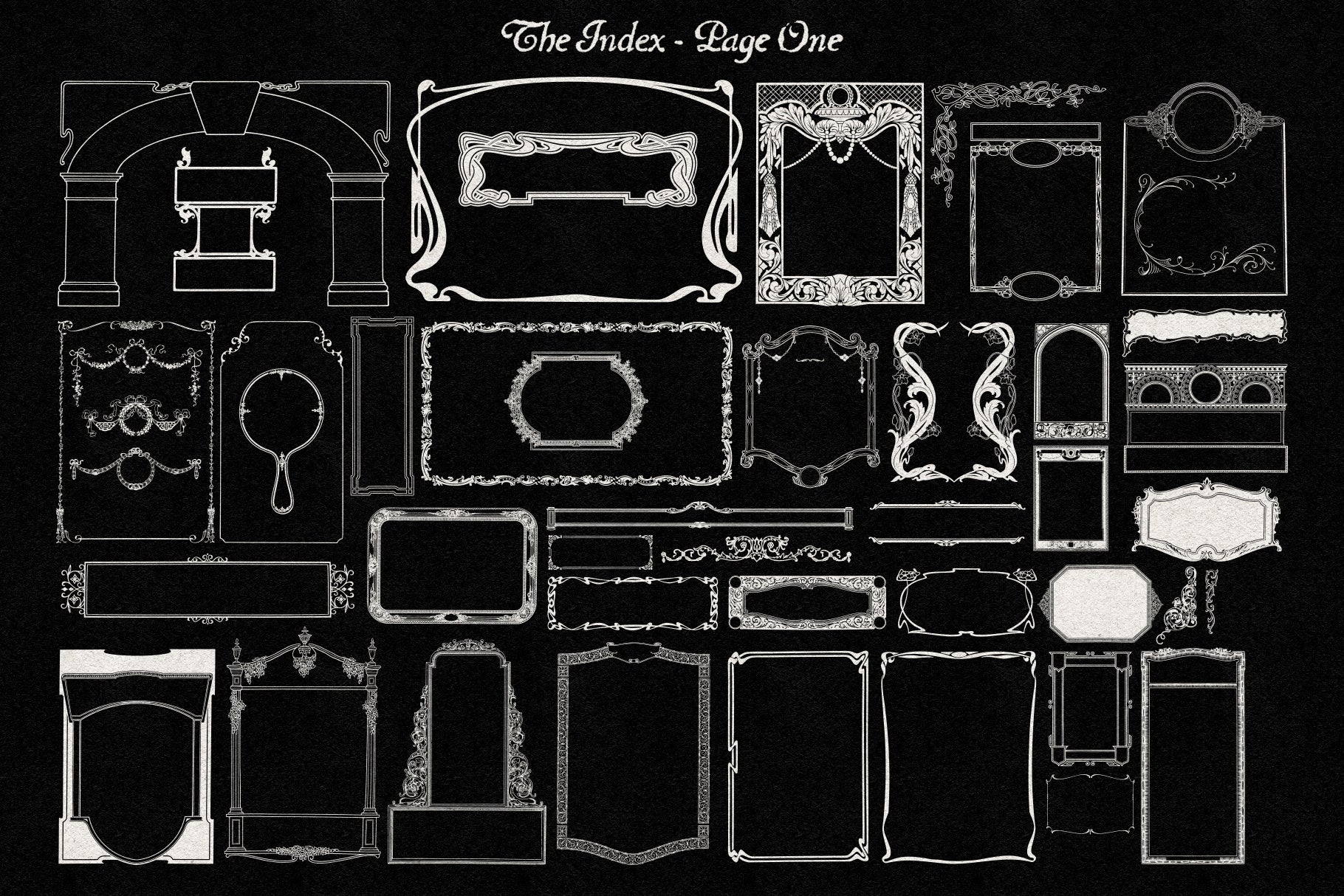 The Decorative Frame & Border Repository Volume I