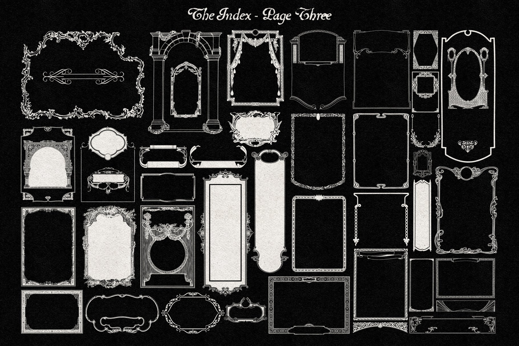 The Decorative Frame & Border Repository Volume I
