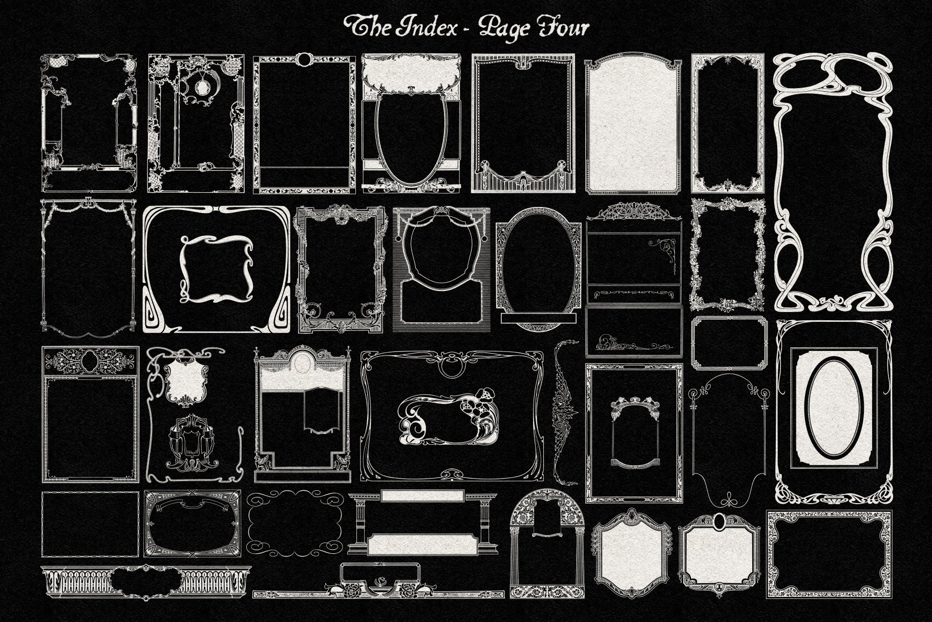 The Decorative Frame & Border Repository Volume I