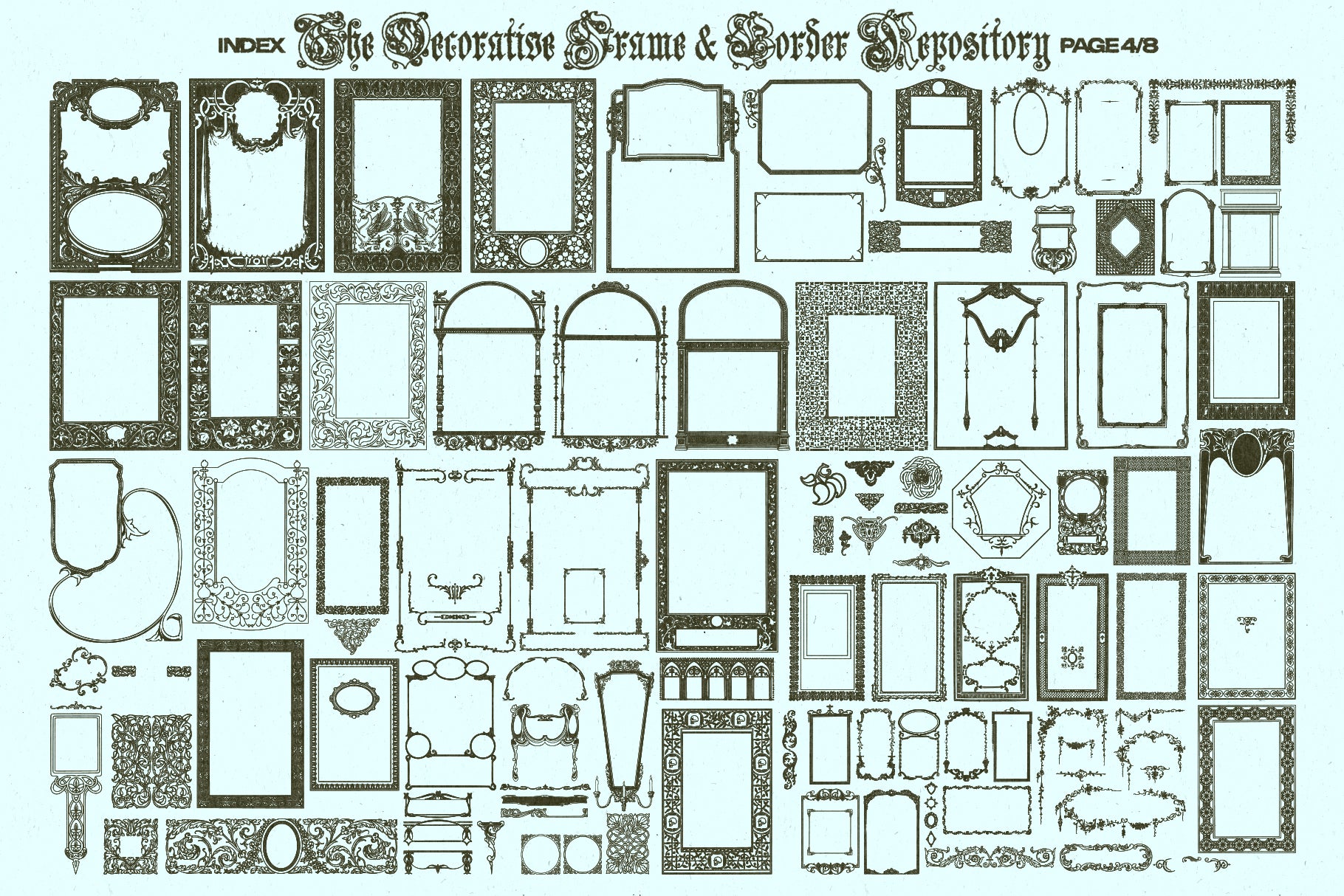 The Decorative Frame & Border Repository Volume II