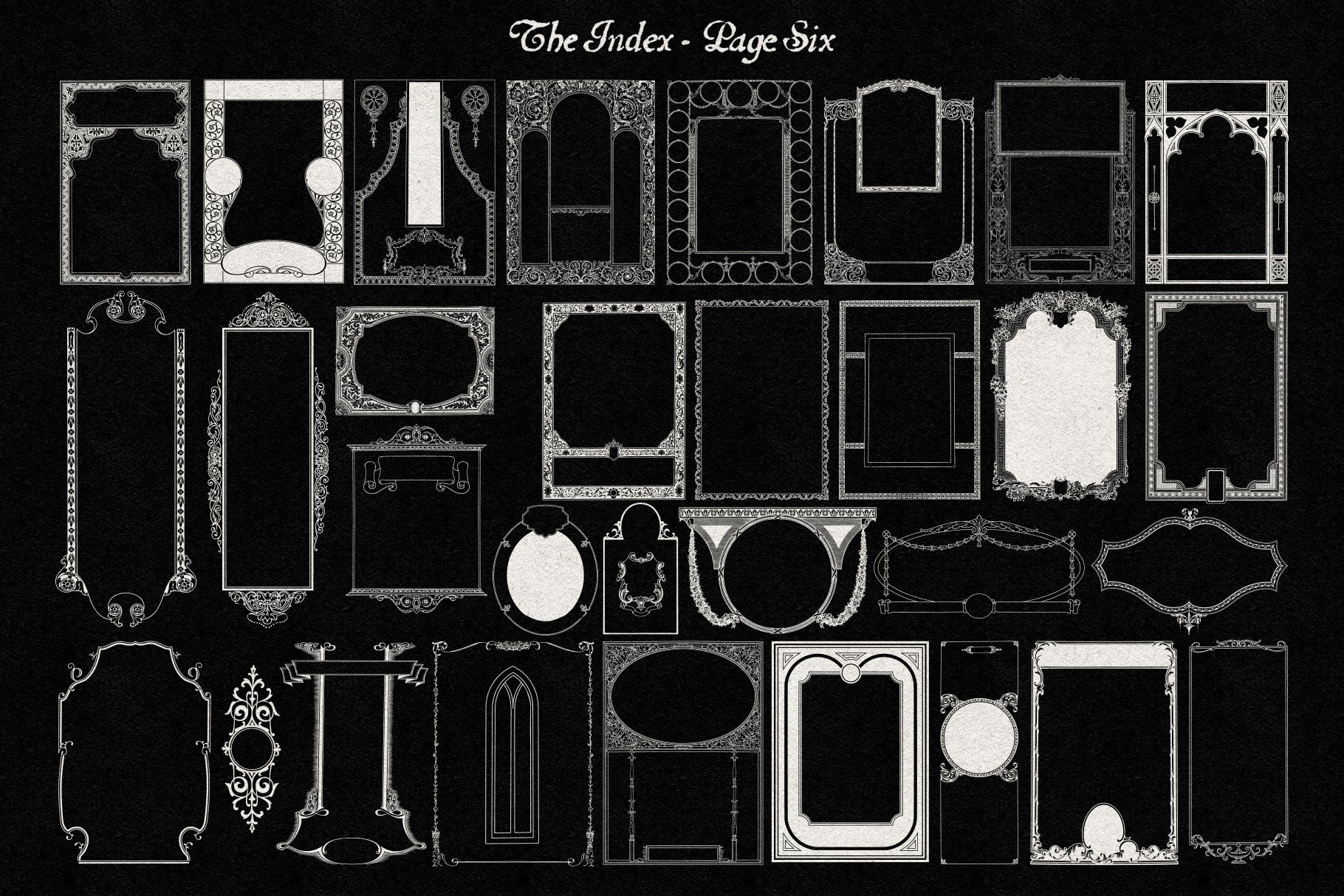 The Decorative Frame & Border Repository Volume I