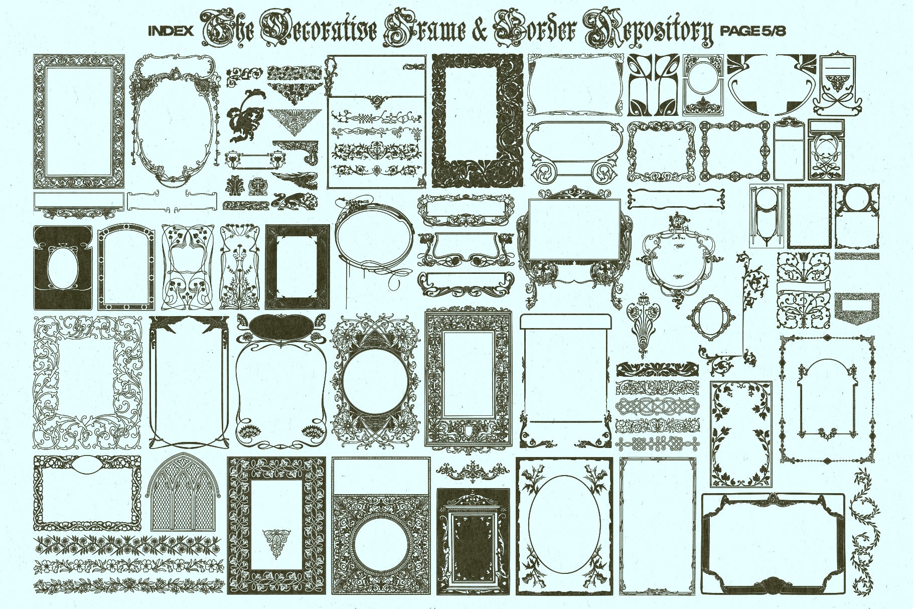 The Decorative Frame & Border Repository Volume II