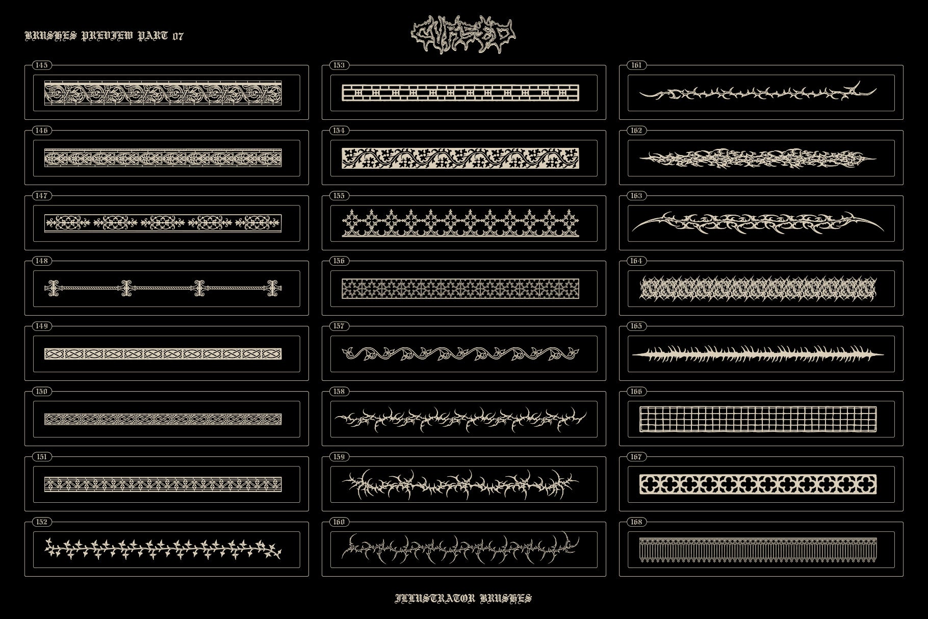 Cursed Illustrator Brushes
