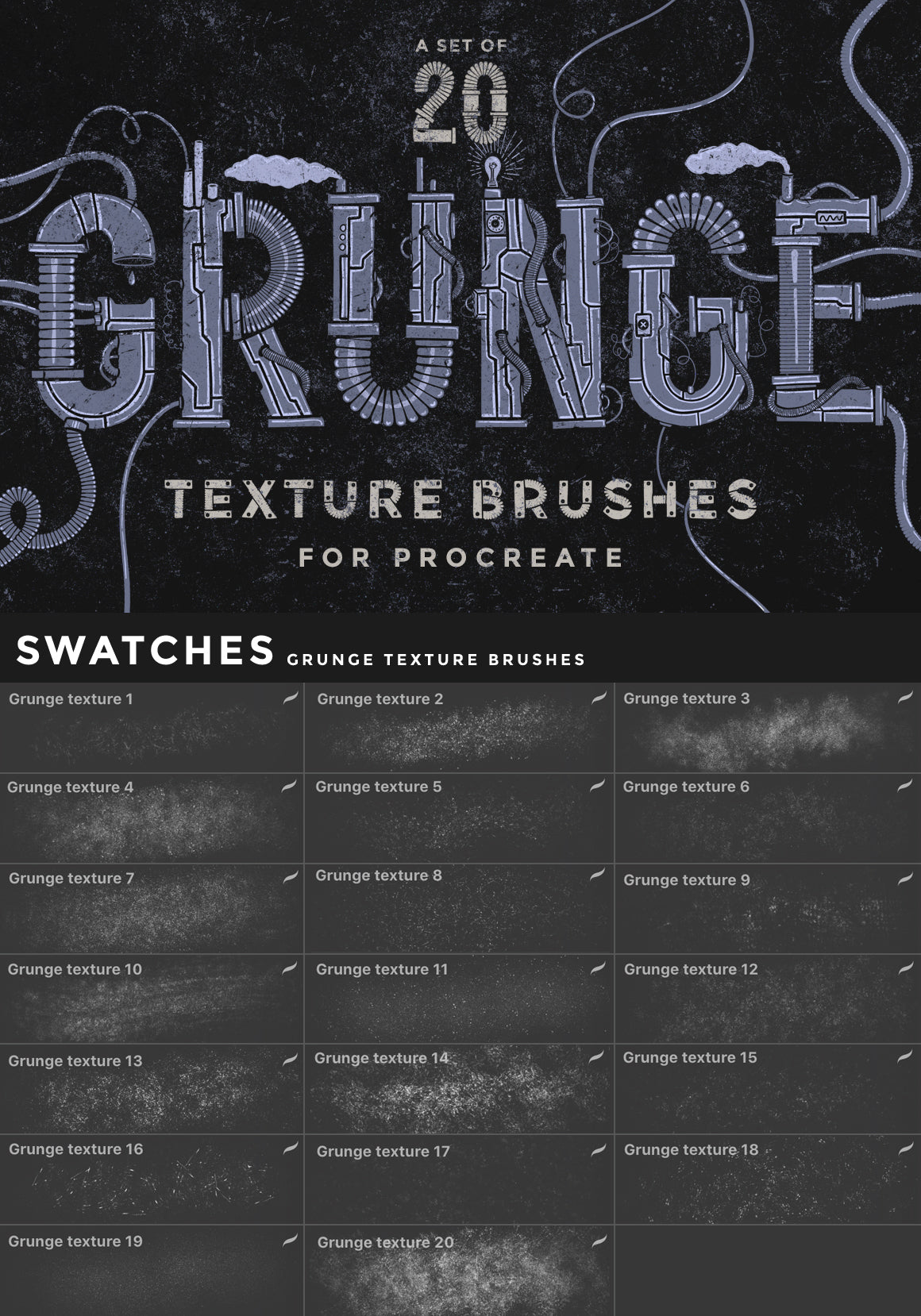 Procreate Brushes Bundle Vol.01