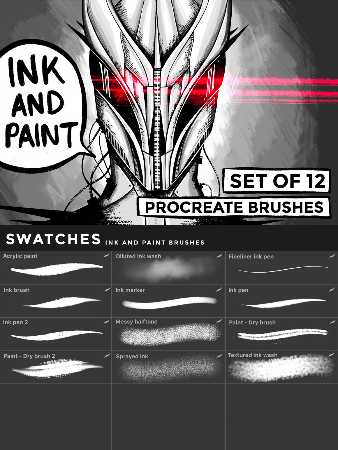 Procreate Brushes Bundle Vol.01