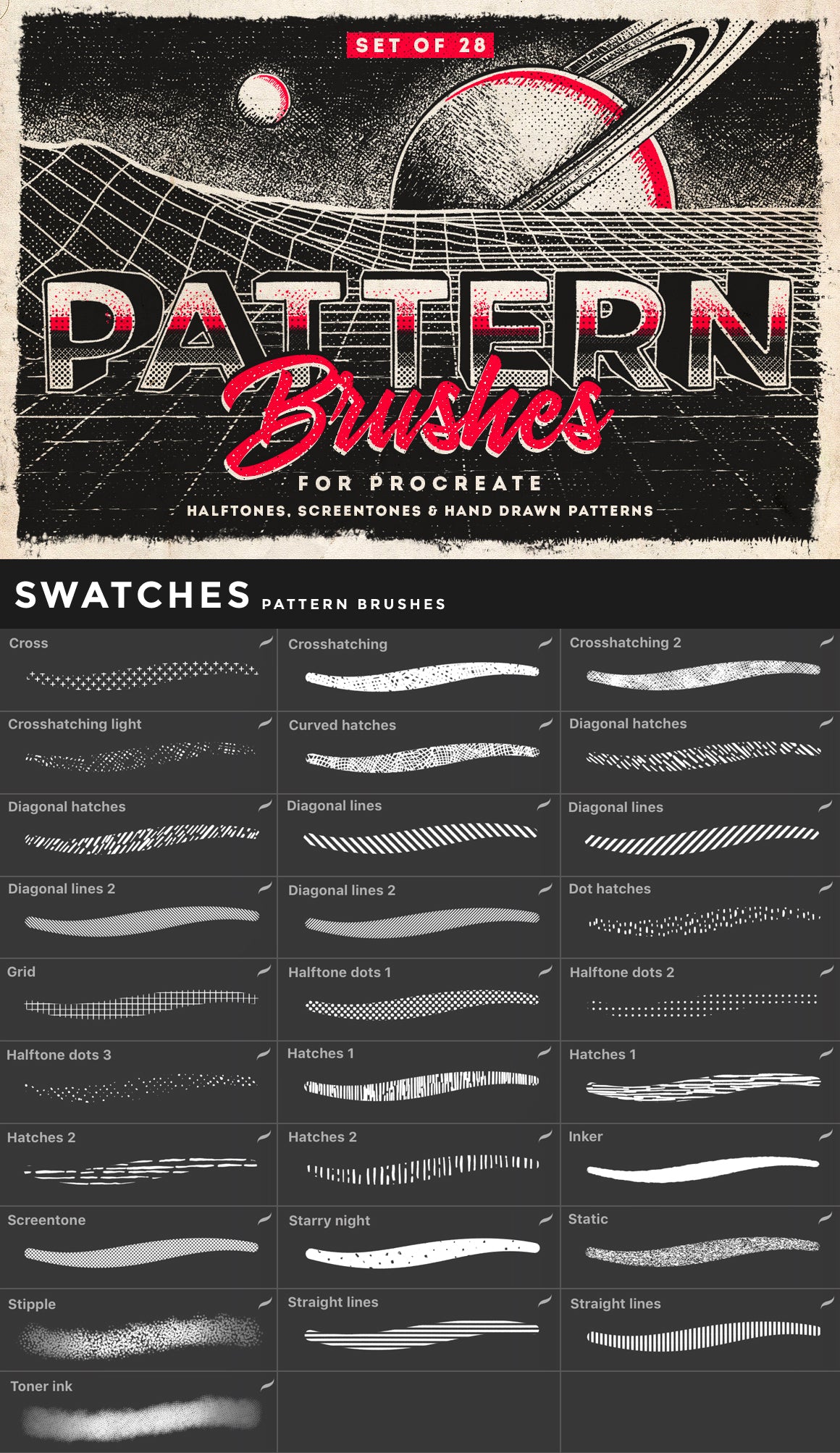 Procreate Brushes Bundle Vol.01