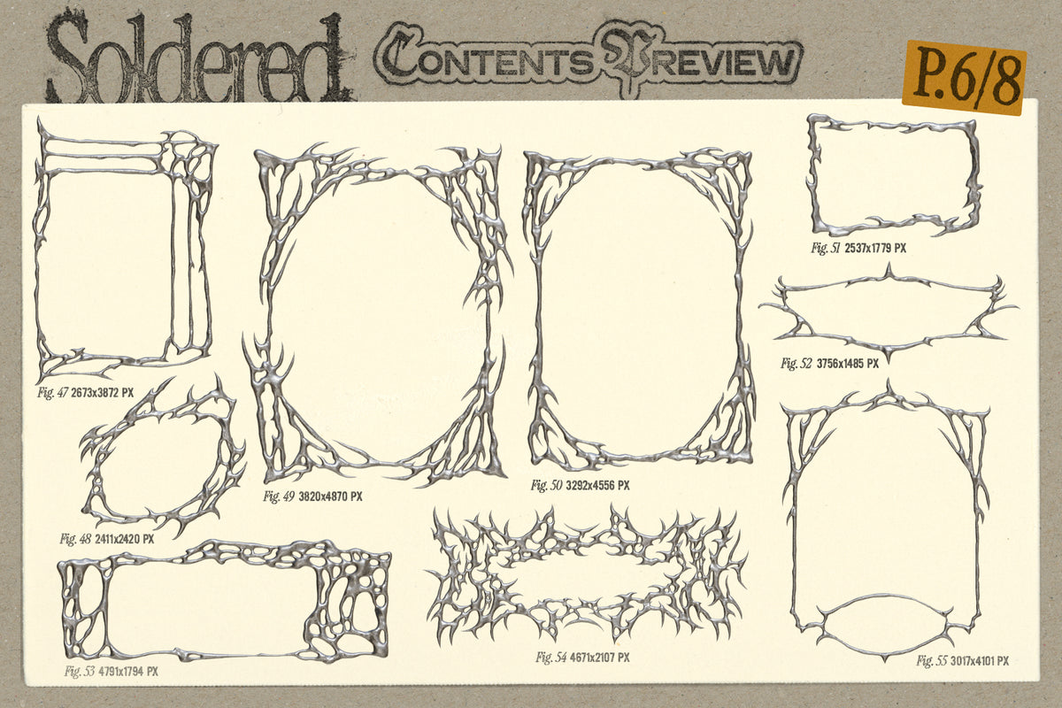 Soldered - Molten Metal Frames