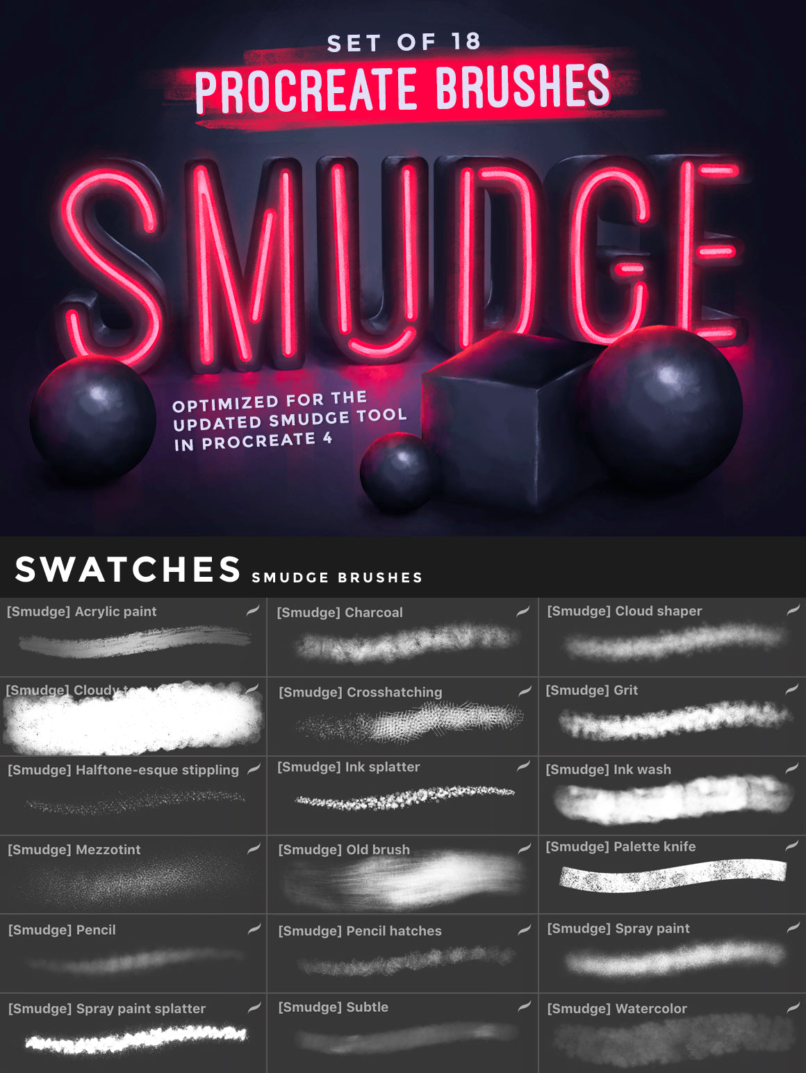 Procreate Brushes Bundle Vol.01