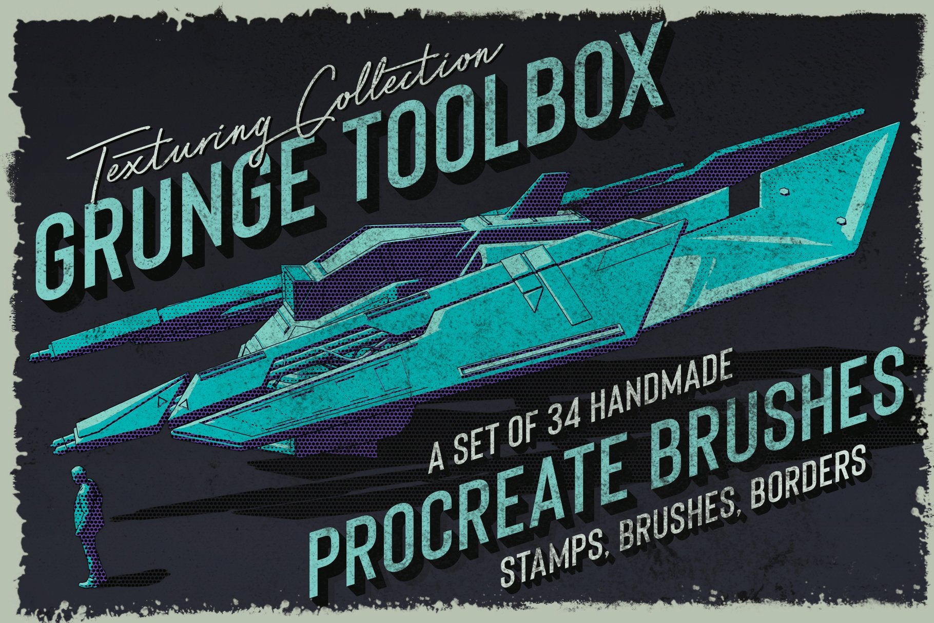 Grunge Toolbox Procreate Brushes