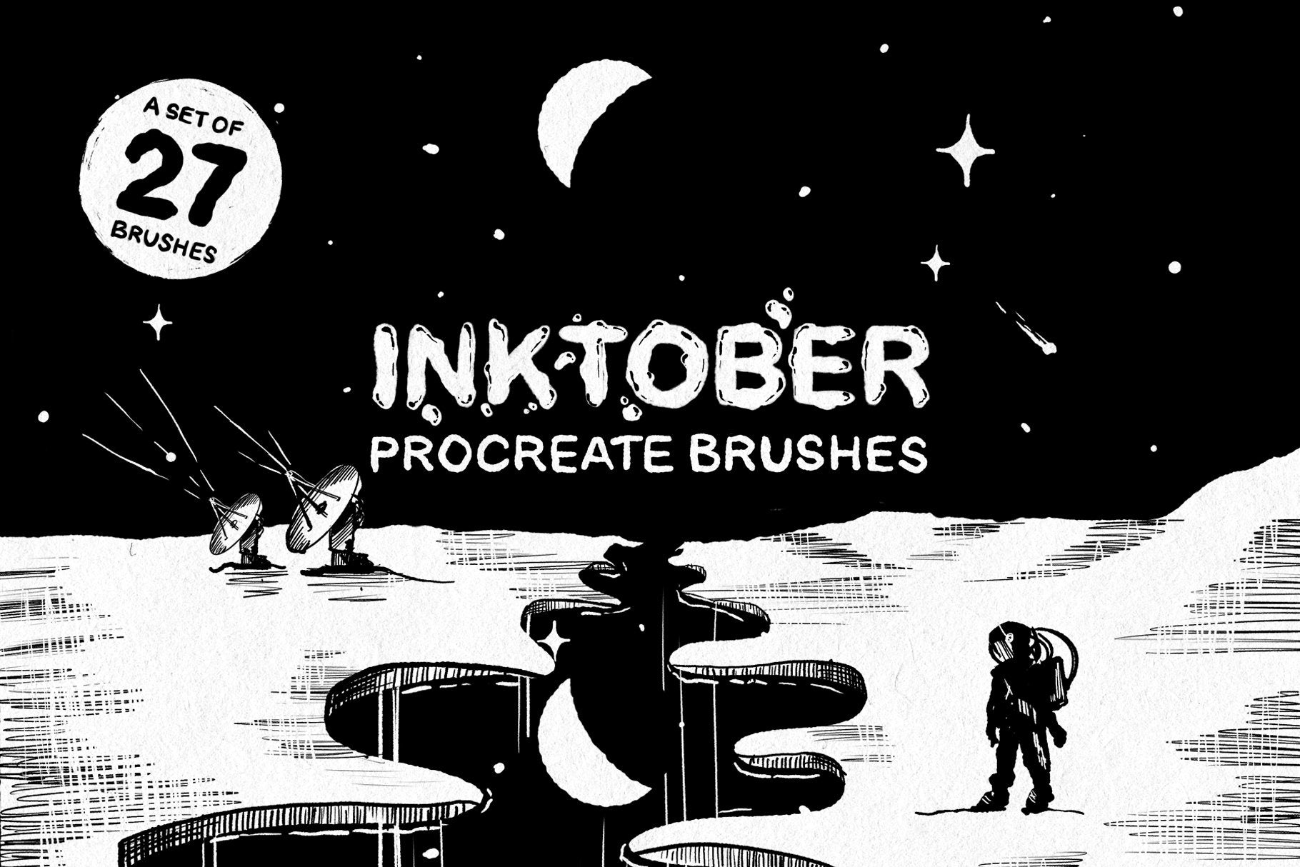 Inktober Procreate Brushes