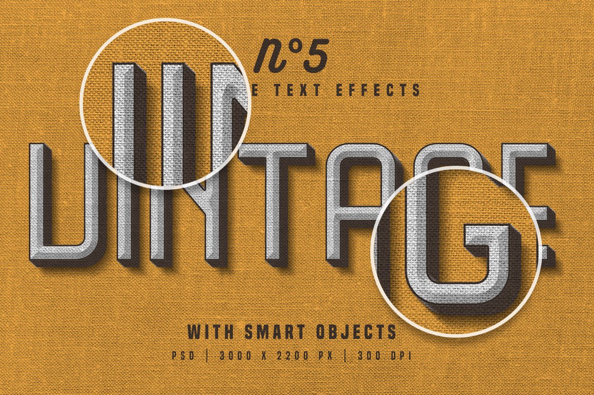 Vintage Photoshop Text Effects